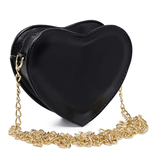 Bolsa Feminina Transversal Pequena Corazon Ajustável (Preta)