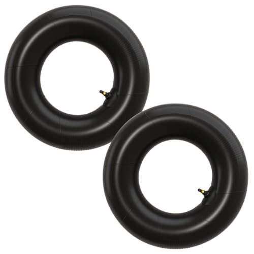 Wiltec Lot de 2x Chambre à air 18x8.50-8 pour pneu de tracteur à pelouse – avec Valve coudée – capacité de charge max. 370 kg – pour Roue Tondeuse à...
