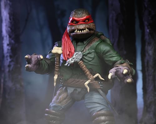 Figura NECA Raphael Wolfman Universal Monsters de TMNT articulada de 18cm 6