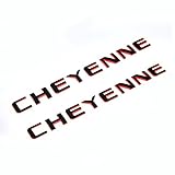 Yoaoo 2Pack OEM Cheyenne Redline Nameplate Emblem Badge 3D Letter Compatible with Original Red Line