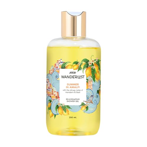 Wanderlust Summer in Amalfi Shower Gel, 300 ml| Nourishes & Rejuvenates | Gentle Cleanser| Refreshing bodywash | Enriched With hydrating Glycerine | Paraben-Free, Vegan | Suitable for All Skin Types