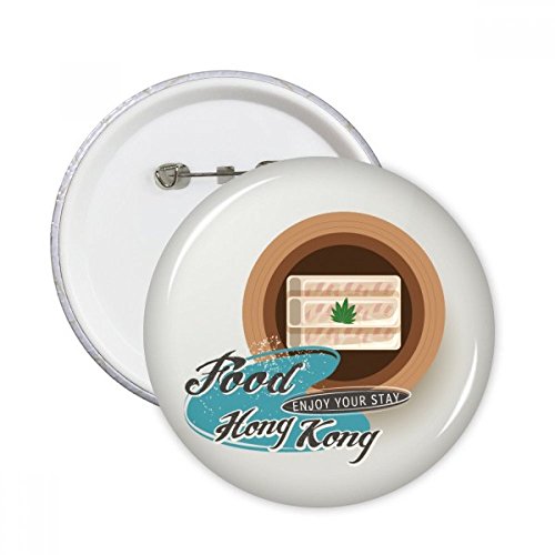 Pins bouton vêtements sushi badge avec crevette ronde décoration multicolore pour sac et veste