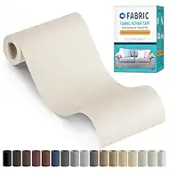 Fabric Repair Tape, Self-Adhesive Couch Patch Repair Fabric Patches for Furniture, Couch Repairing Kit Tape for Upholstery, Carpets, Chairs, Sofas, Pillows Linen 4x80 Inch Pale Yellow