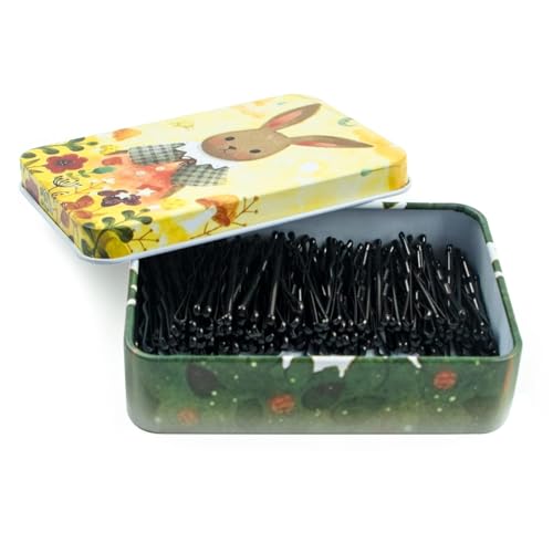 Accesorios, Sports Mini alfileres de pelo negro con bonita funda, 200 CT de 1.38 pulgadas para moños, horquillas de pelo premium para niños, niñas y mujeres, ideales para todo...