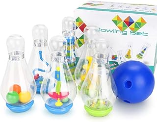WOSTOO Bowling Set for Toddlers, Kids Bowling Toy Set, Indoor Outdoor Bowling Games