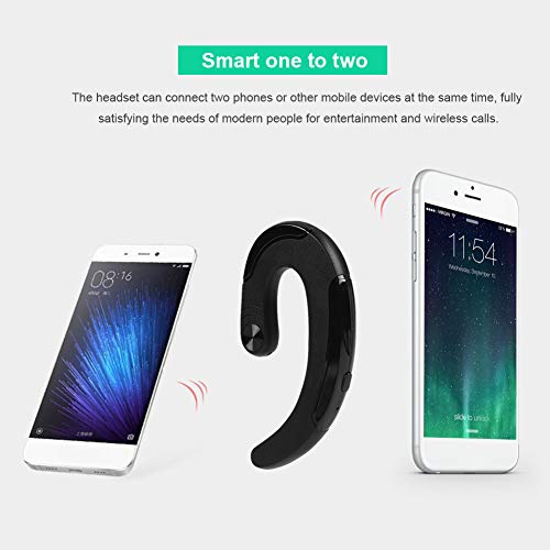 Auricular Bluetooth con gancho para oído negro miniatura 2