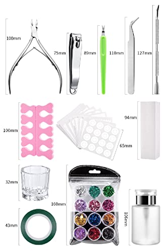 Ensemble complet de brosses à ongles limes et tampons de manucure pour polir - 6