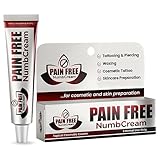 Skin Prep Cream - Fast Absorbing Formula, Travel Size 30g Tube | Cosmetic Grade Ingredients for PMU, Piercing, Tattoo Removal, Body & Bikini Waxing | Tattoo Waxing Laser Skin