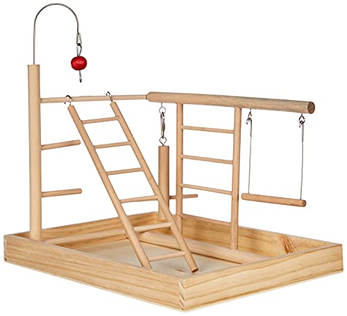 Trixie Place de Jeux en Bois pour Perruches Canaris 34 × 26 × 25 cm
