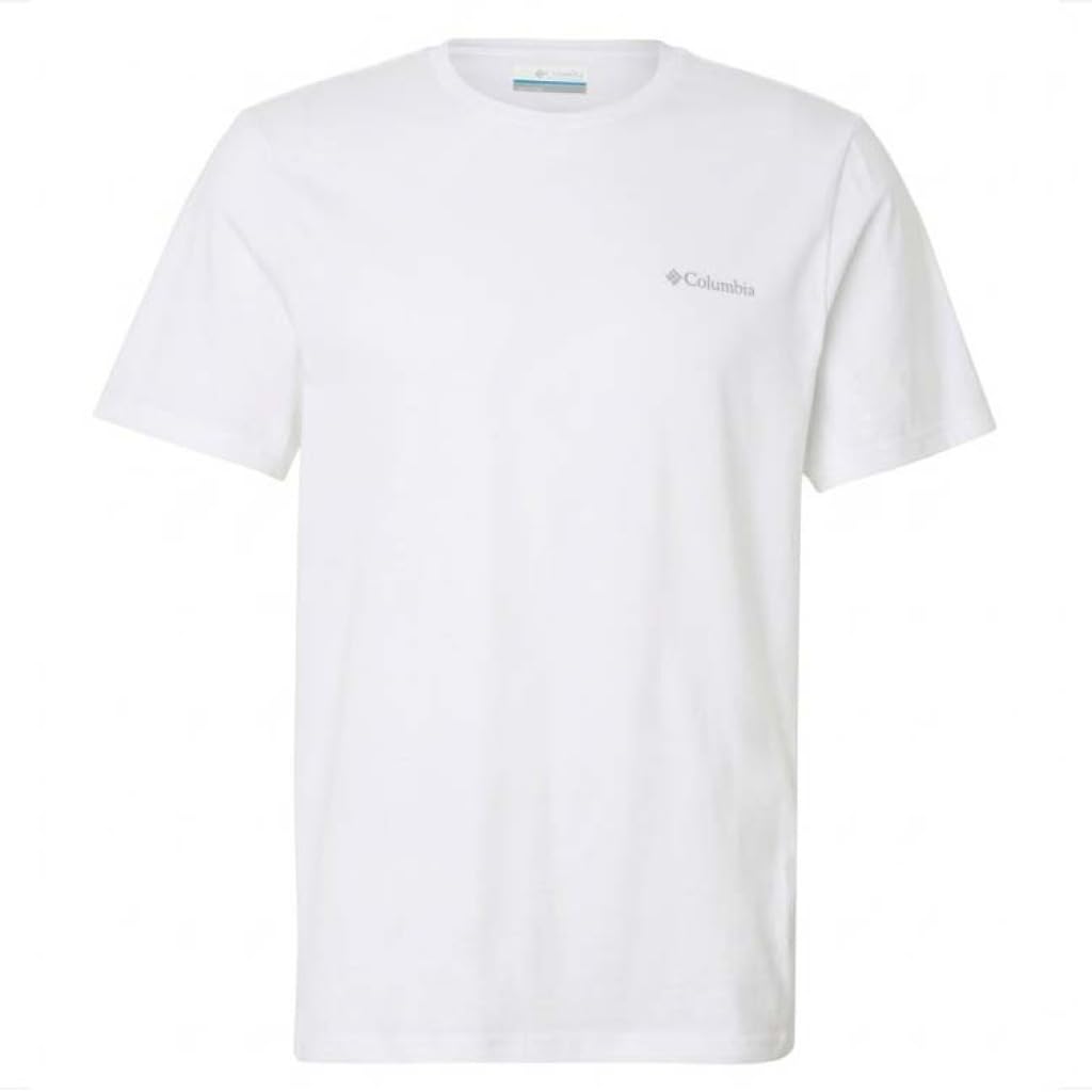 Columbia Men's Basic Tee, Short Sleeve T-Shirt, White, XX-Large