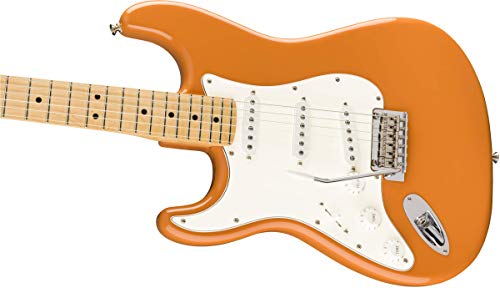 Fender Player Stratocaster – Gaucher – touche érable – Capri Orange - Les Beatles, Paul McCartney, John Lennon, RIngo Starr, George Harrison Fender Player Stratocaster - Gaucher - touche érable - Capri Orange – Image 5