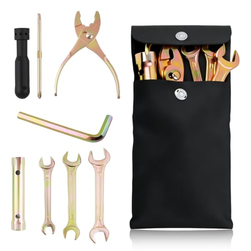 wedfish 8PCS Motorcycle Tool Kit with Storage Bag,Multi-Tools Motorcycle Tools Kit Set Includes...