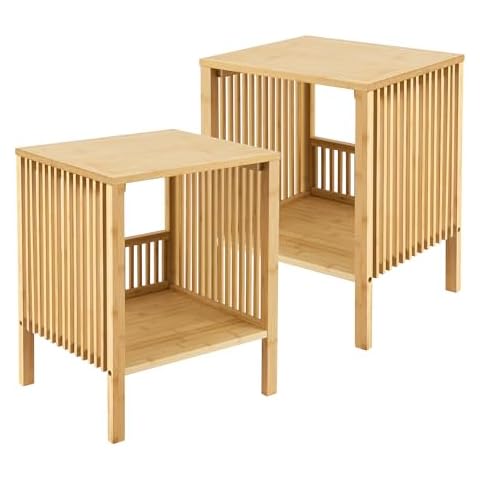 Table d'Appoint en Bambou [en.casa] Cover