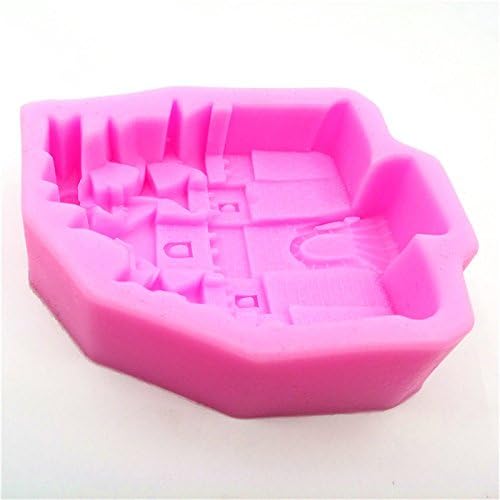 Miniatura 2 de Moldes para fondant decoración de pasteles castillo modelado Fondant Sugarcraft Cake Mold DIY Jabón casero Polímero Arcilla Herramientas Moldes de