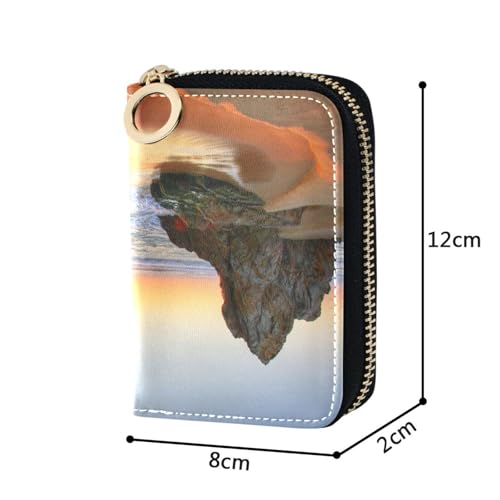 Women PU Leather Coin wallet, Zipper Purse RFID Blocking Card Holder Organizer4