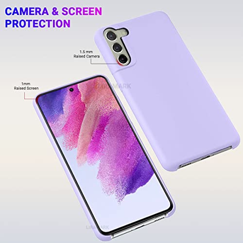 Image of LIRAMARK Liquid Silicone Soft Back Cover Case for Samsung Galaxy S21 FE 5G (Lavender)