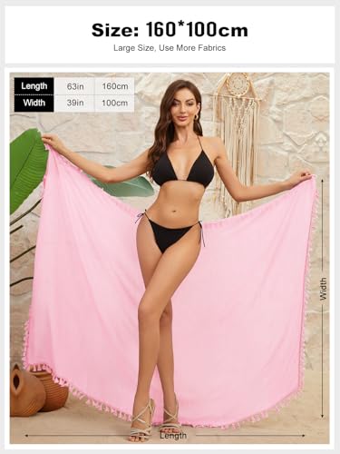 Image of QIANXIZHAN Women's Swimsuit Cover Up,Beach Sarong Wrap Bottom Coverup
