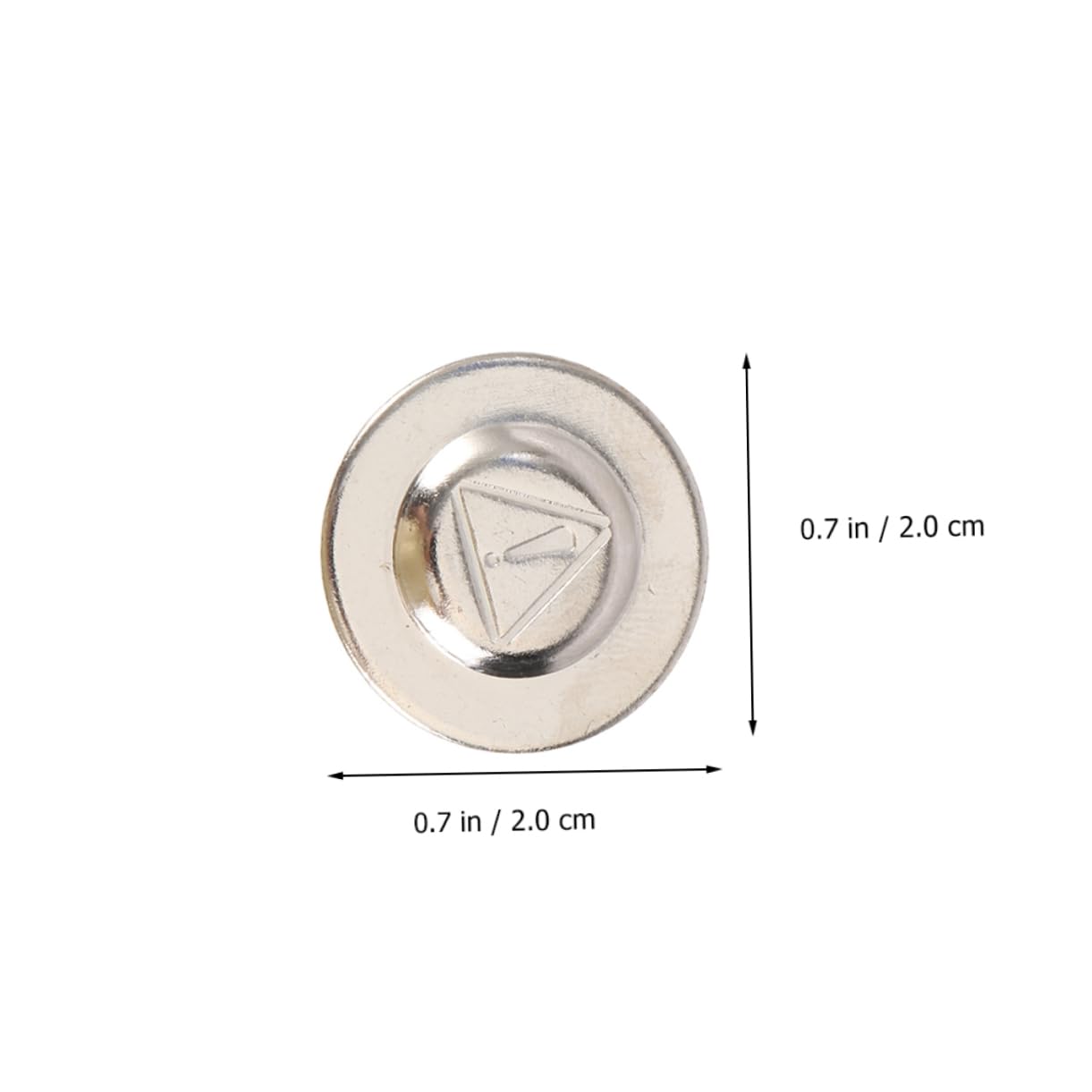 Boutons métalliques 10 paires de fermoirs magnétiques ronds