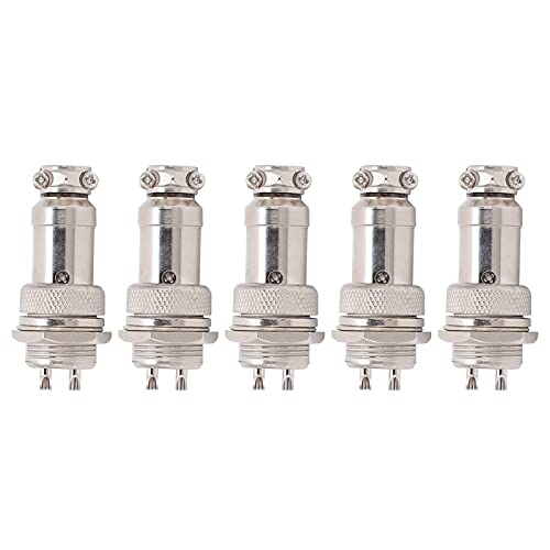 Conector Aviation Plug Metal GX16 16 mm 2 pines miniatura 6