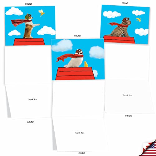 Carte thank you comique canines pour remercier vos proches après une fête - 3
