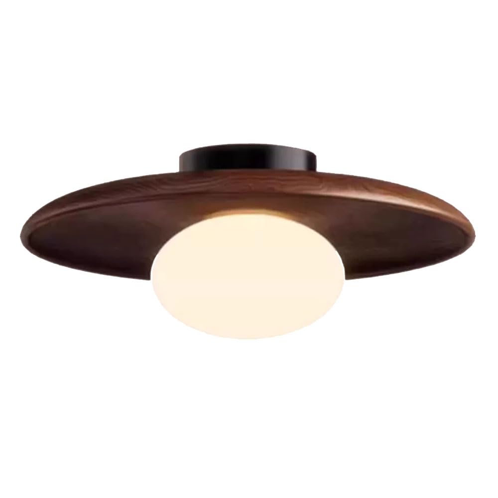 YGZPALH Vintage Style Ceiling Light, Retro Semi-Flush Mount Hallway Light, Modern Cloakroom Fixtures Warm LED Atmosphere Balcony Low Profile Ceiling Light Fixture for Living Dining Kitchen Island