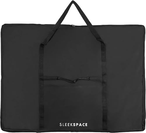 Sleek Space Art Portfolio Case. Soft Case Professional Portfolio with Multi Handles for Artwork Storage, Presentation Book Carrying, Artist Portfolio Bag, Kids Art, TV or Monitor Transport-19x25 Inch