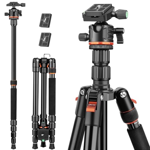 Victiv Treppiede Fotocamera e Smartphone 194cm, Cavalletto Fotografico per Sony Canon Nikon Compatto...