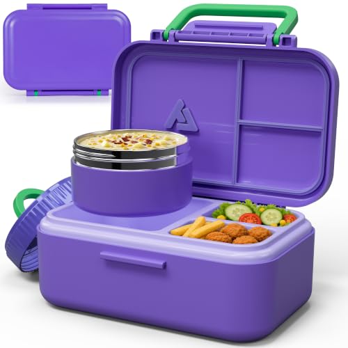 Image of Bento Lunch Box 1283ML / 43 oz with 391 ML / 13 oz Food Jar, Ice Pack