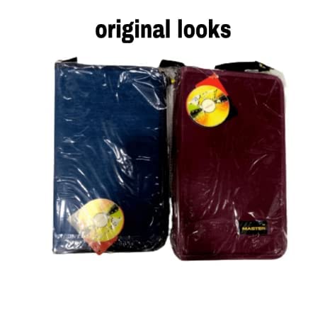 Image of Feriiwala Portable CD DVD VCD Organizer Storage Case | Album Holder Bag, Box | CD Wallet with Zipper (Black) (80 Disc)