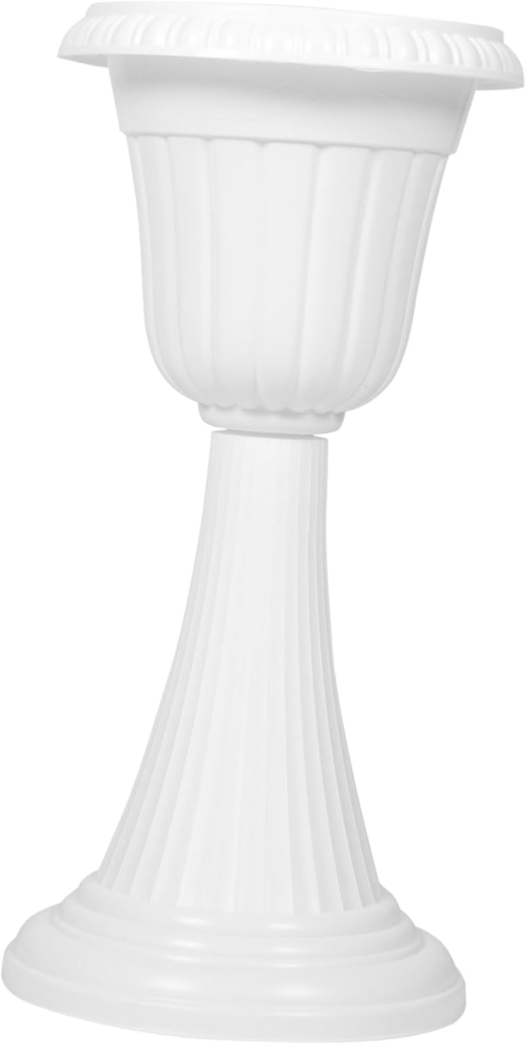 Roman Column Planter for Vintage Wedding Decor Sturdy Plastic Flower Pot for Garden and Porch Creative Succulent Container Classic European Style