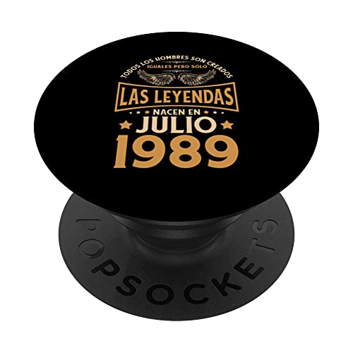 Cumpleaños Hombre Regalos Las Leyendas Julio 1989 PopSockets PopGrip Intercambiable