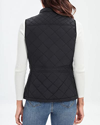 Xeoxarel Women's Quilted Vest with 4 Pockets, Puffer Padded Gilet (Available in Inner Pockets)4