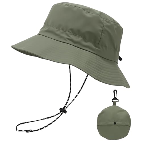 tiyiyok Faltbar Sonnenhut Herren, Wanderhut Herren und Damen, Atmungsaktiver Outdoor Strohhut, Fischerhut UV Schutz, Eignet sich für Bergsteigen, Wandern, Reisen, Angeln und UV Schutz im Freien