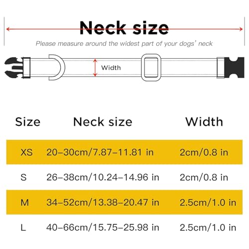 HEELE Hundehalsband, Hundehalsband aus Nylon, Reflektierend Halsband Hund mit Weich Neopren Gepolstert für Welpen Kleine Mittel Große Hunde Läng Einstellbereich 26-38cm, Sandbraun, S