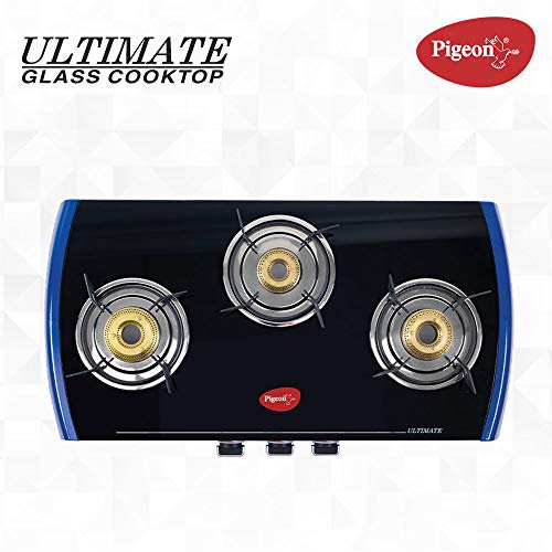 Pigeon by Stovekraft Ultimate 3 Burner High Powered Brass Gas Stove