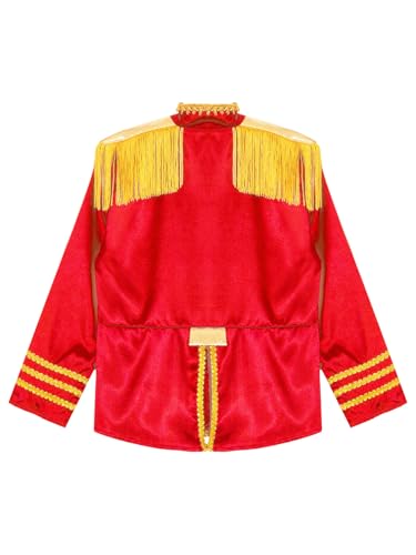 Moily Kids Girls Boys 60s British Sergeant Pepper Rock Band Pop-Star Jacket Tassels Long Sleeve Musician Shirt Top4