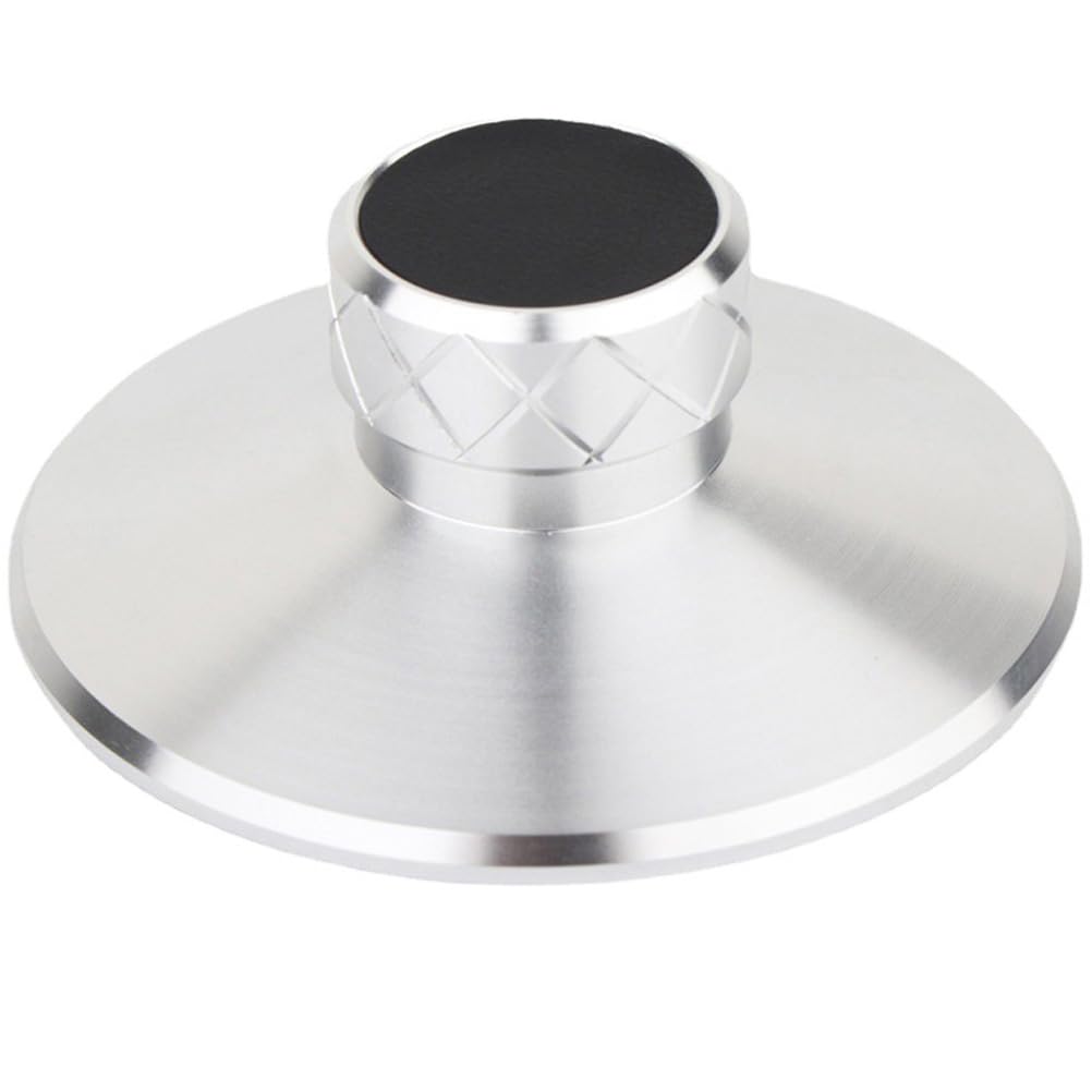 Vaguelly Stabilizzatore per Giradischi in Lega Alluminio-magnesio, Morsetto Peso Disco Vinile Leggero, Accessorio Anti-vibrazioni per Migliorare Qualità Audio, Adatto per Ascolto Musica