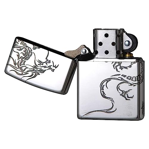 Encendedor Zippo 2SI-DR2 resistente al viento plateado miniatura 4