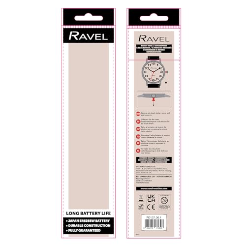 Ravel - Pastellfarbene Alltagsuhr für Damen (36 mm Gehäuse) - Silberton – Bild 3