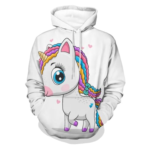 Sweat à capuche licorne UMENG idéal pour vos moments de détente en taille S