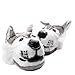 Sleeper'z - Loup - Chaussons Animaux Peluche - Homme - Cadeau Original - Pointure 45/46 (2X)