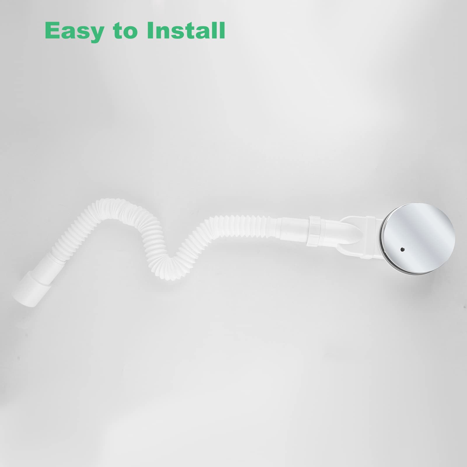 Low Profile Shower Drain Kit - Side Outlet Shower Drain Trap Siphon Slim Drain 90mm 36 L/min Water Flow