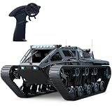 Mostop Ferngesteuerter Panzer im Ma&szlig;stab 1/16 Transport Milit&auml;rfahrzeug RC Panzer Offroad Crawler f&uuml;r Kinder, 2,4 GHz Fernbedienung Crawler Drift Tank mit 2 Batterien, 360 &deg; drehbarer Drifting Army