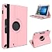 Produktbild UC-Express Tablet Hülle kompatibel für Odys Space One 10 Schutzhülle Kunstleder mit Standfunktion 360° Drehbar Cover Schutz Case in Rosa