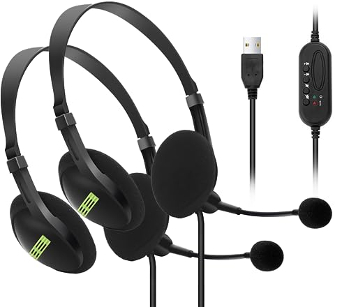 [ANAMI] PC�p�w�b�h�Z�b�g �w�b�h�Z�b�g usb �w�b�h�z�� �R���s���[�^�[�w�b�h�Z�b�g �}�C�N�t�� �e�����[�N �~���[�g�@�\ �����{�C�X (2�Z�b�g)