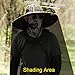 Leotruny Sun Hat with Solar Fan: Keed Cooling Fan Built in for Outdoor Men - Solar Powered & USB Charging for Fishing Summer Black