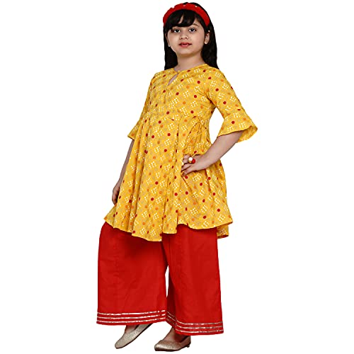 Image of Bitiya By Bhama Girl's Cotton Kurta Sets