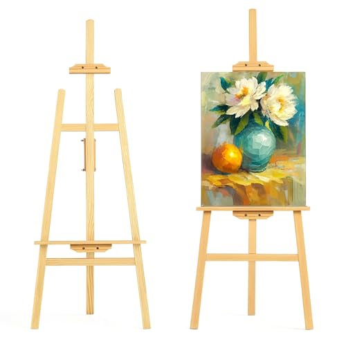 Easel Stand for Wedding Easel Display Stand 59 Canvas Stand for Painting Wedding Poster Wedding Table Plan Board Wedding Welcome Sign with Stand Art Poster Easel Wooden Easel Stand for Painting
