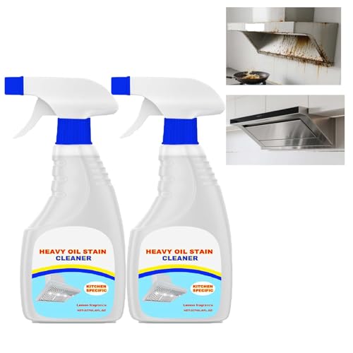 Limpiador de manchas de aceite pesado con boquilla potente desengrasante, adecuado para estufas de gas, aceite de tabla de cortar, hornos, ollas, estufas, parrillas, encimeras, limpiador de placas de