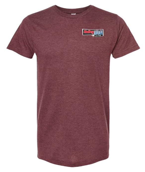 Holley 10506-XLHOL Ford Fest Off Road Tee - X-Large - Burgundy
